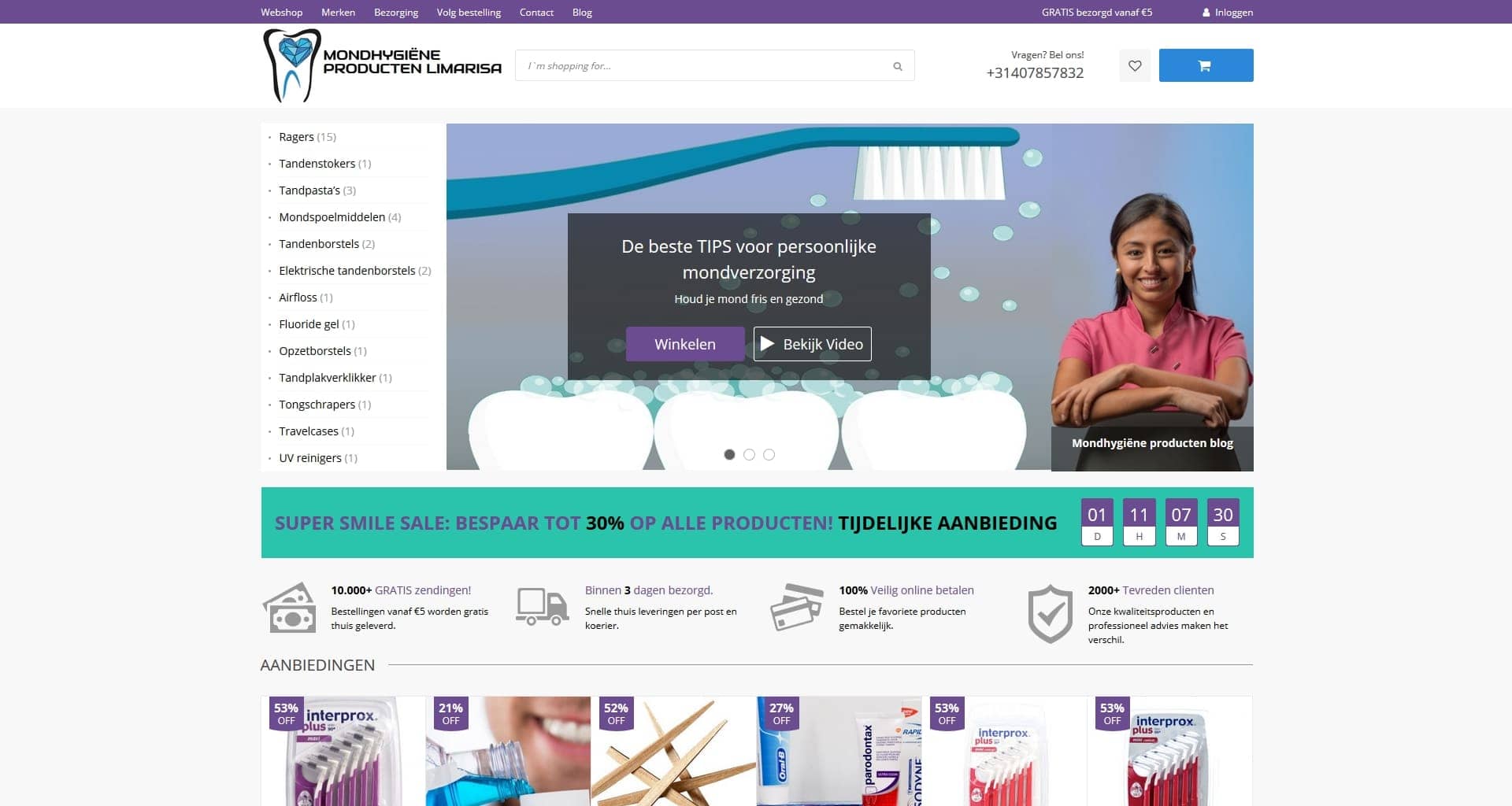 WooCommerce webshop portfolio